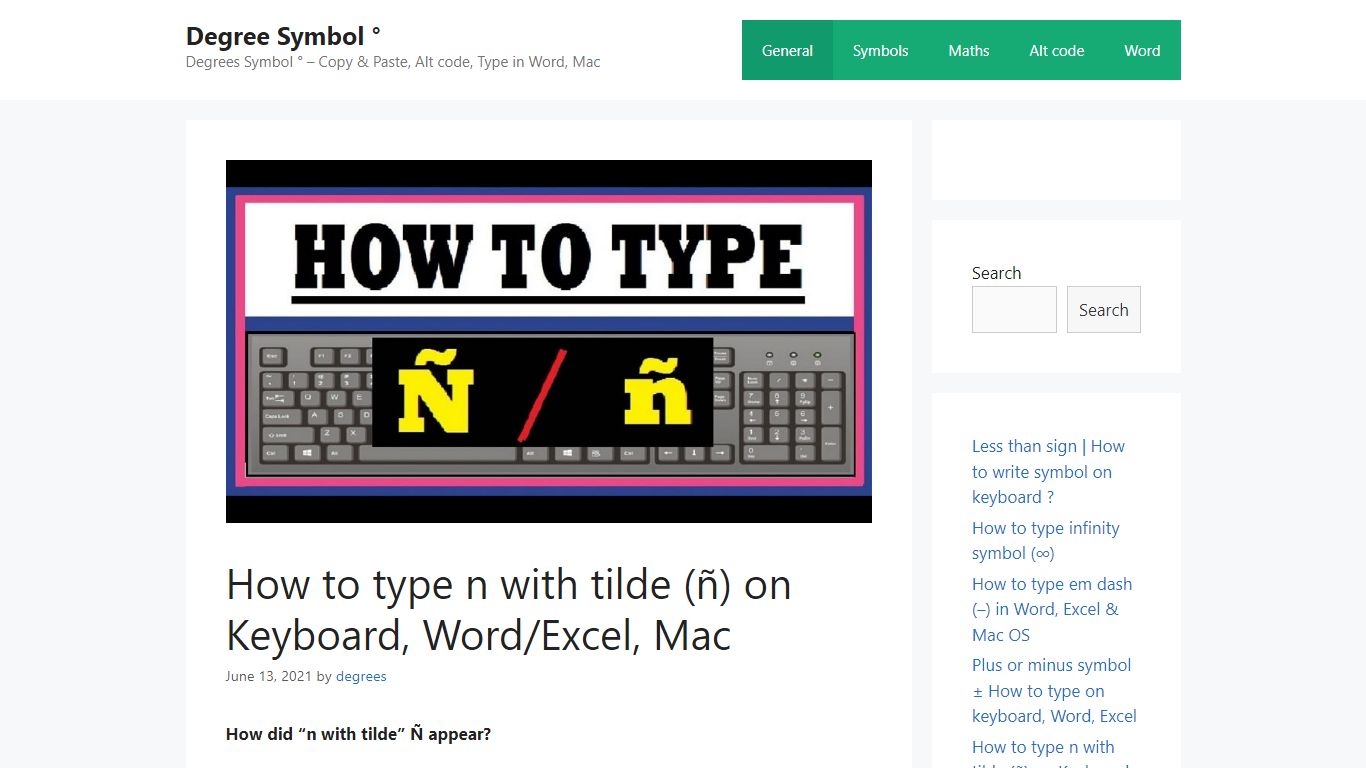 How to type n with tilde (ñ) on Keyboard, Word/Excel, Mac